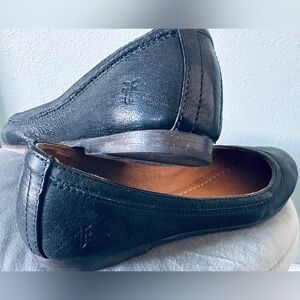 FRYE Carson Black Leather Ballet Flat | Slip-On Shoe Womens size 6
